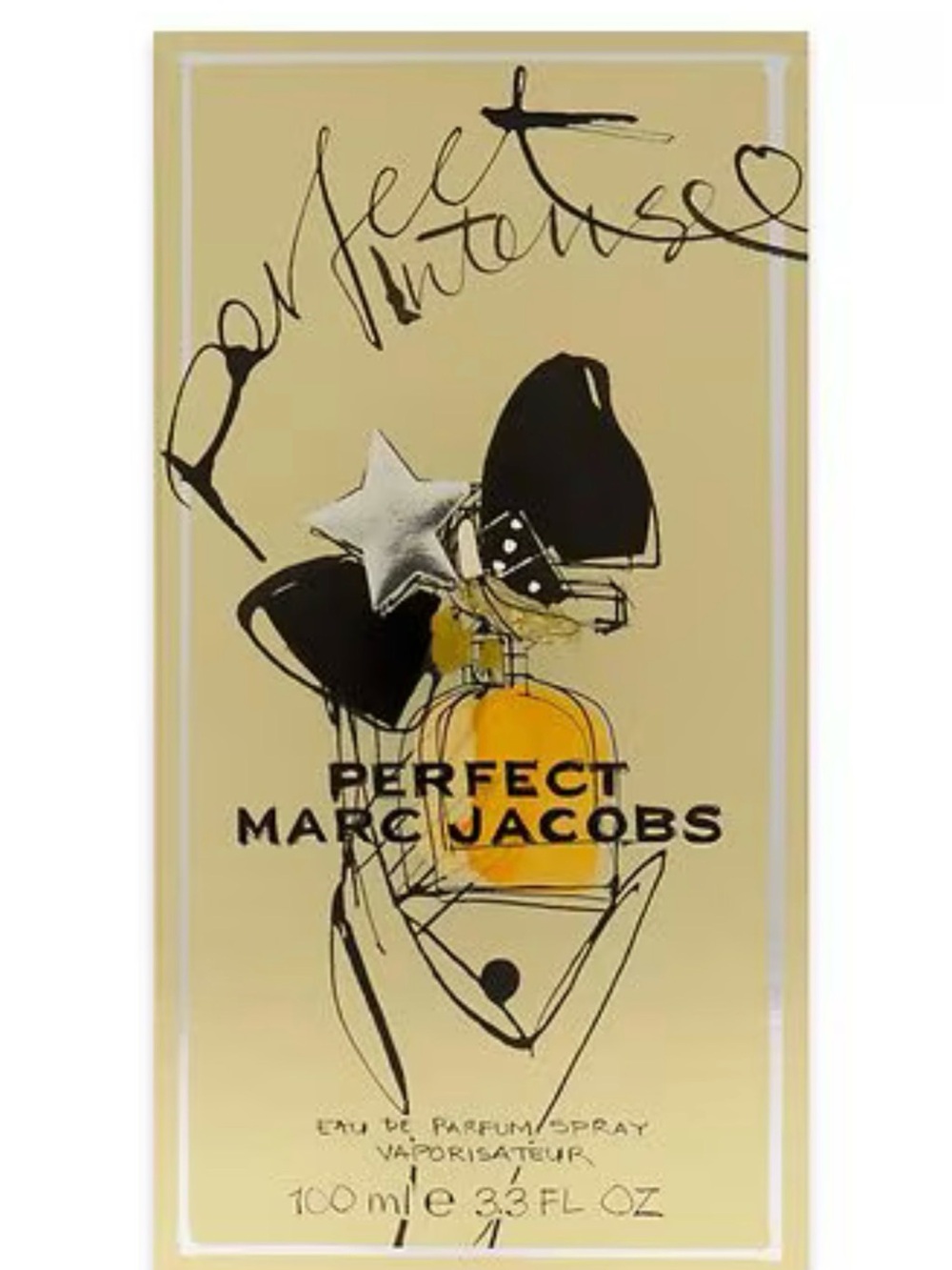 Marc Jacobs Perfect Eau de Parfum — Gold & Black Accents sealed box